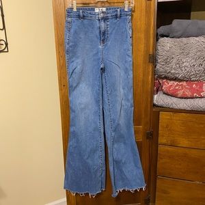Free People wide leg jeans